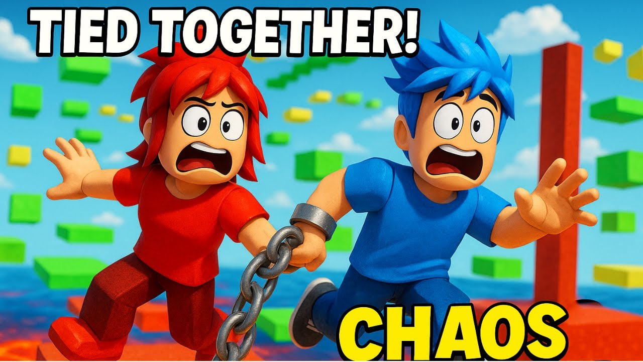 We Got CHAINED in Roblox Parkour! 😂 | Funny Brother Fails