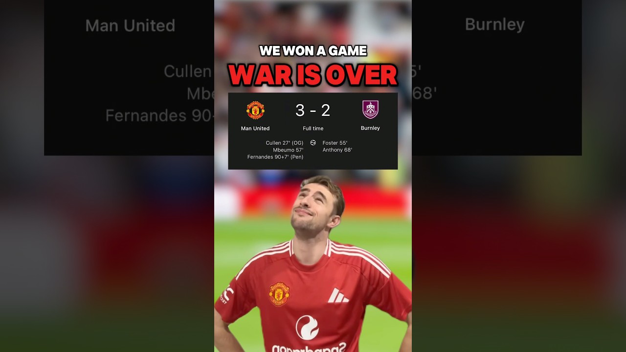 RUBEN AMORIM TITLE CHARGE STARTS NOW 💀😭?! | MAN UNITED 3-2 BURNLEY
