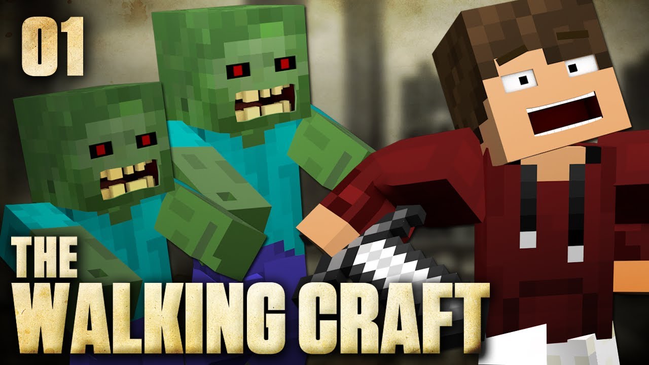 The Walking Craft #01 - INÍCIO ÉPICO! Apocalipse Zumbi no Minecraft!