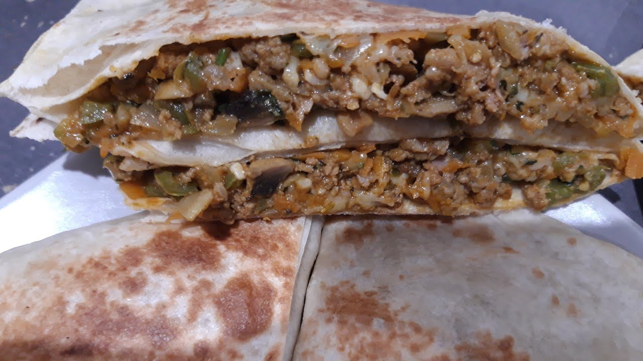 Pains tortillas farcies 😋/ خبز الطورطيياس محشي بالكفتة والخضر /tortillas beards stuffed