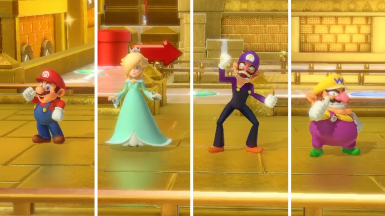 Super Mario Party Kamek's Tantalizing Tower Mario vs Rosalina , Waluigi & Wario