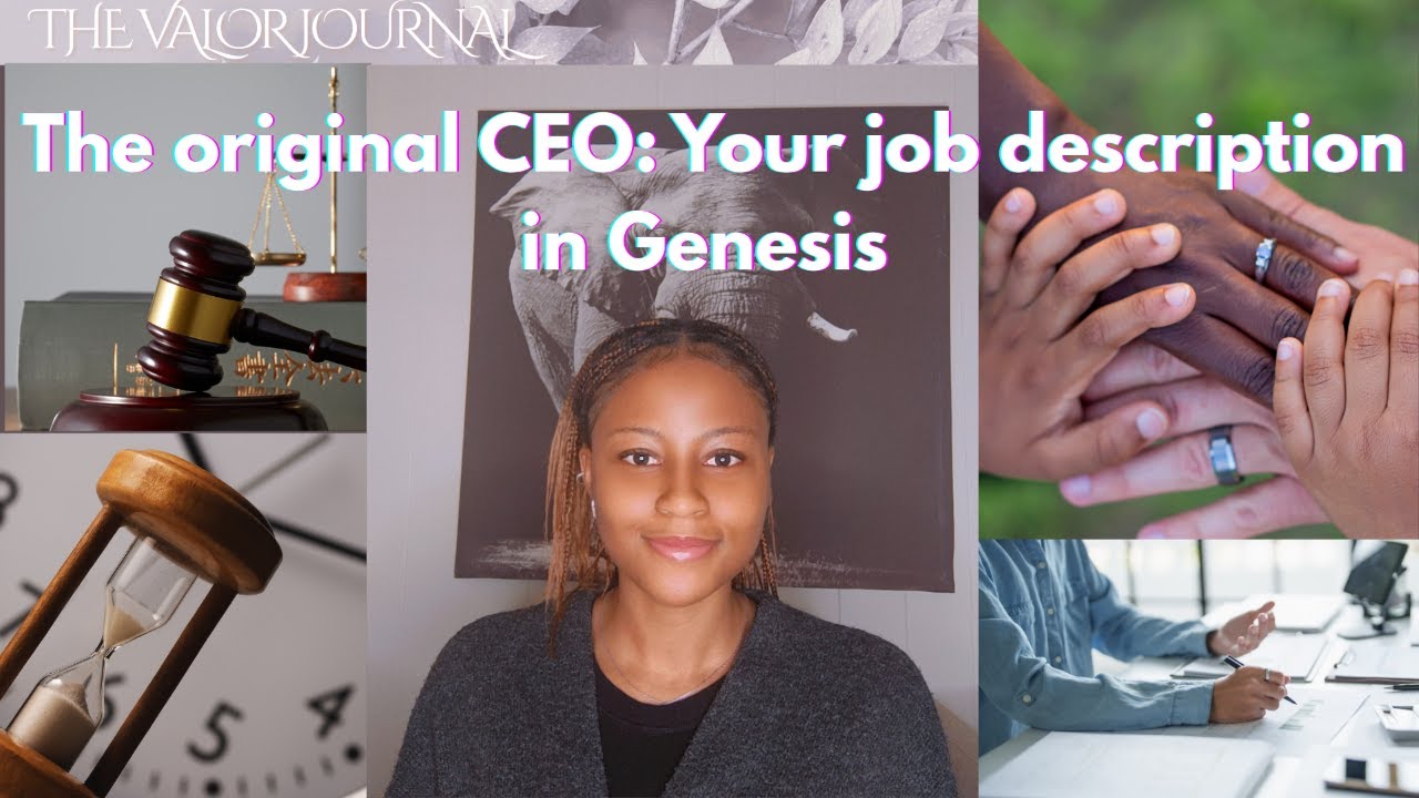 The Original CEO: Your Job description according to Genesis