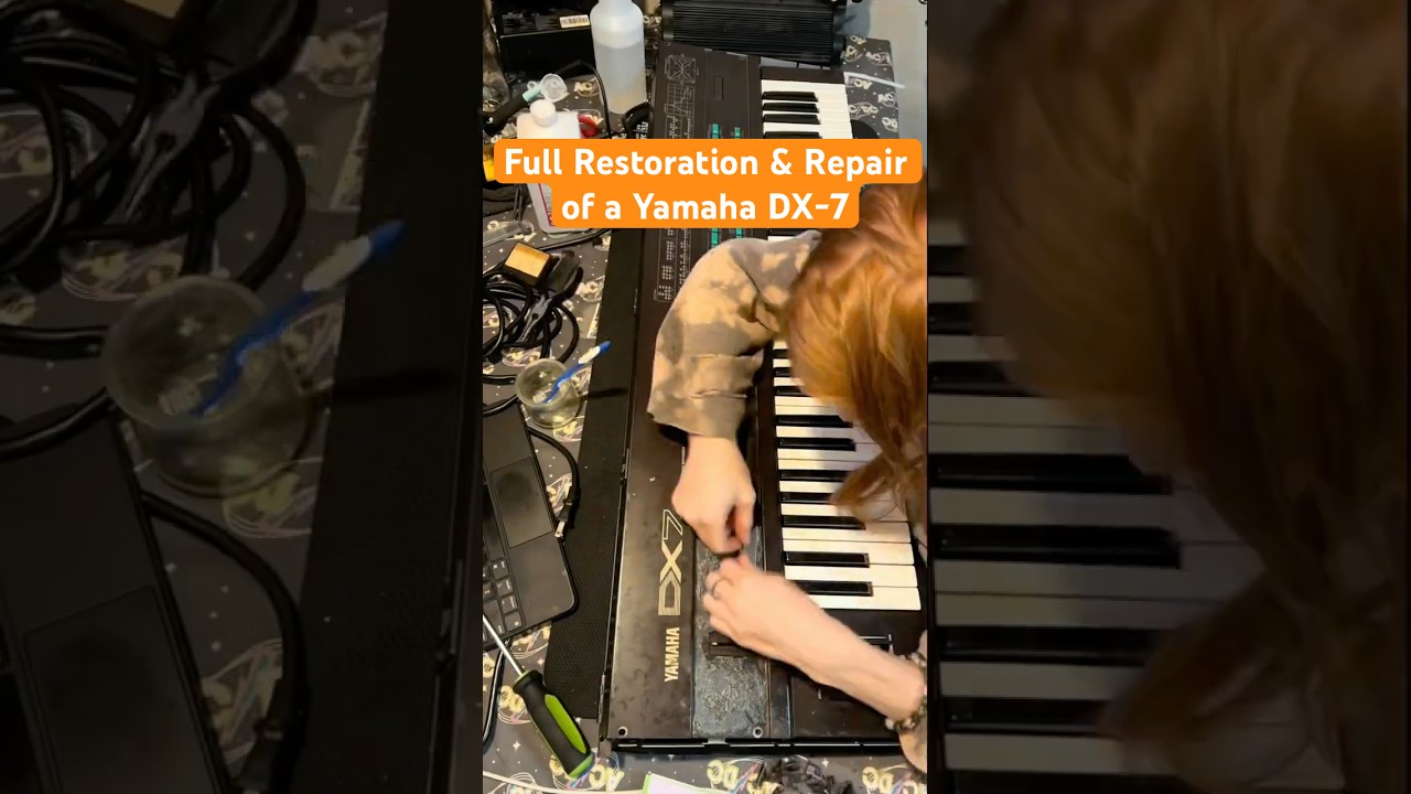 Full Restoration Of A Yamaha DX-7 | #synth #dx7 #synthesizer #yamahadx7 #yamaha #instrumentrepair