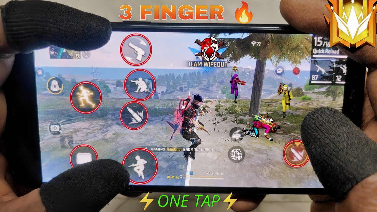 Real me 5pro free fire handcam gameplay || Realme 5 pro free fire Handcam gameplay ||