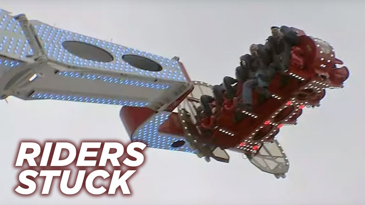 People stuck on rodeo ride 17 stories in the air