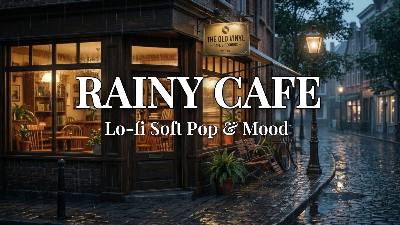 [ 2- 2 ]  🎧 A lonely rainy evening, by the cafe window with gentle melodies | Lo-fi soft pop & mood