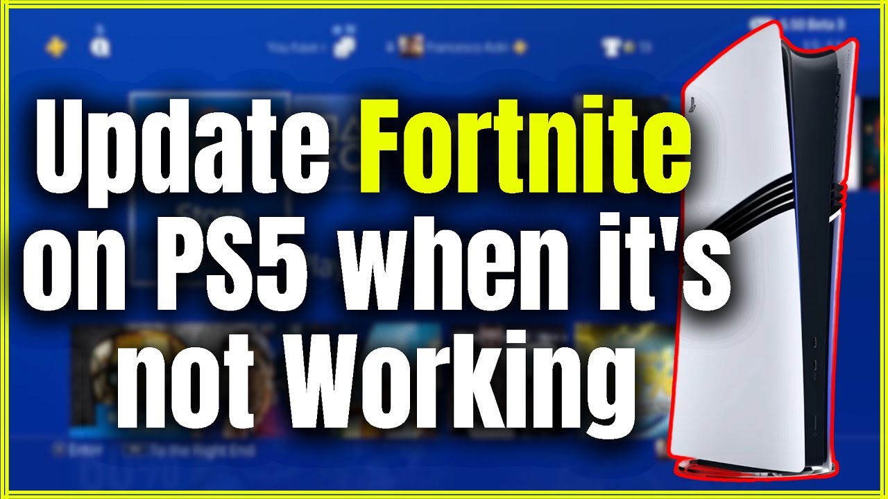 Как обновить Fortnite на PS5, если игра не работает
