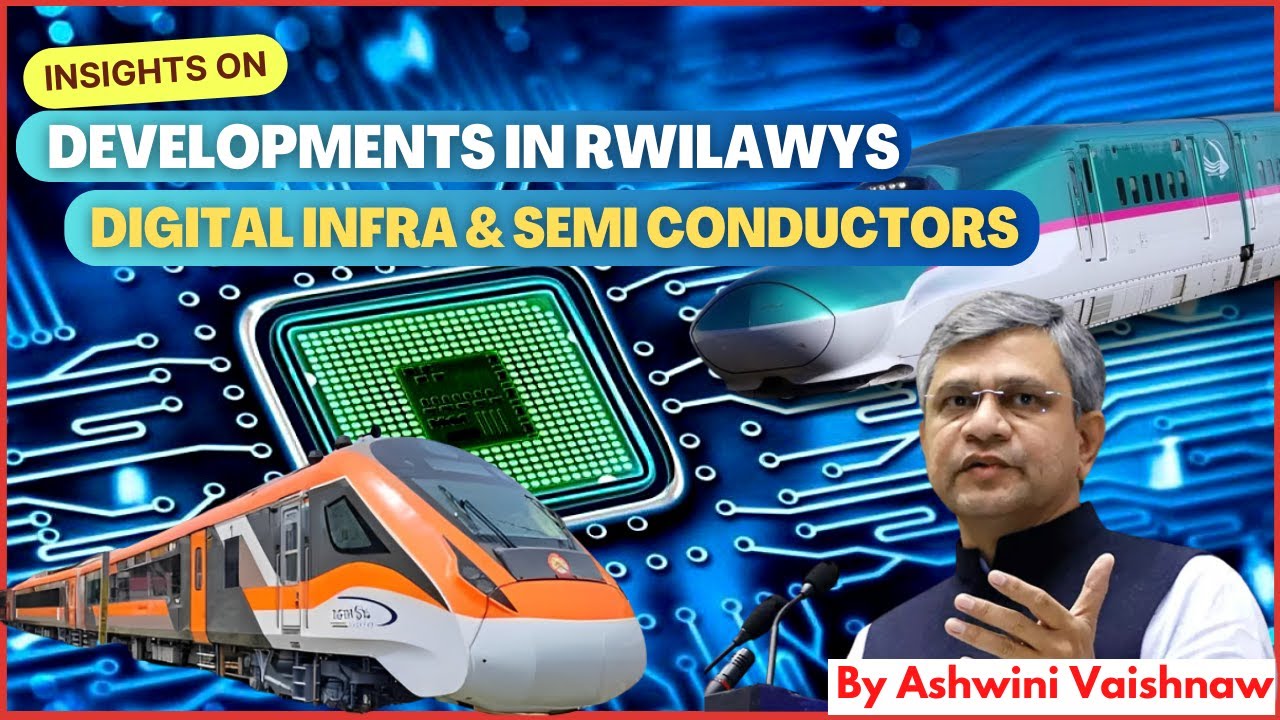 Ashwini's Insightful Presentation on Vande Bharat, Stations,  Bullet Train, Telecom & Semiconductor
