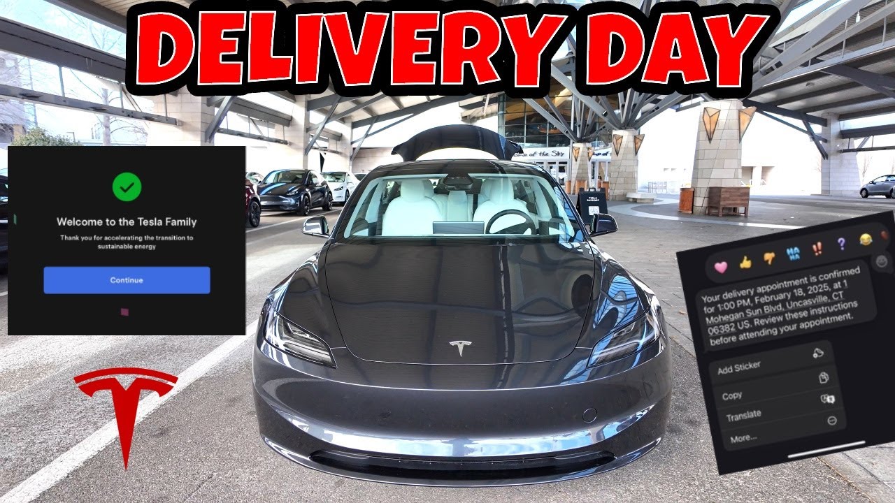 МОЯ ПЕРВАЯ TESLA! | ДЕНЬ ДОСТАВКИ MODEL 3 AWD 🙌🔥