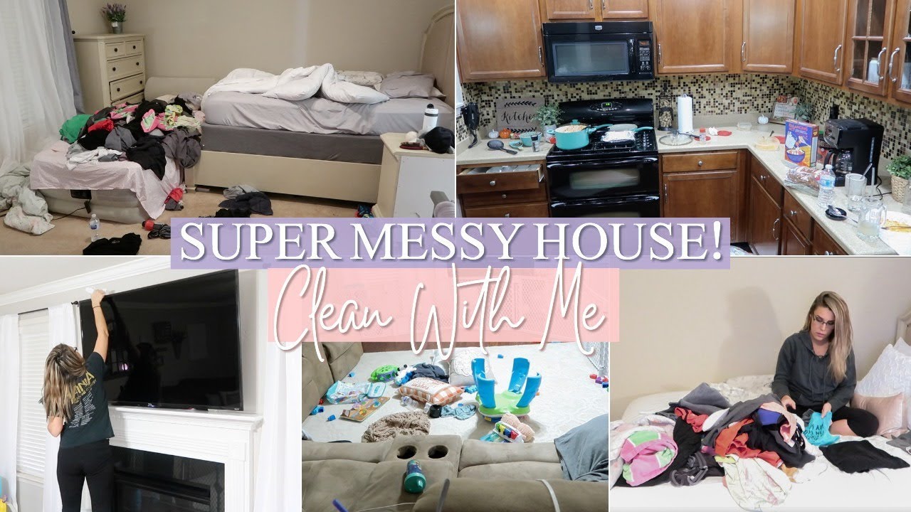 EXTREME CLEAN WITH ME | ACTUALLY MESSY HOUSE CLEANING MOTIVATION | REALISTIC SAHM SPEED CLEANING