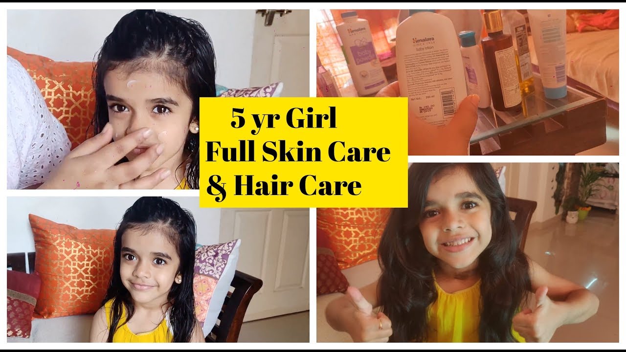 My 5 year Old Daughter's Winter Skin Care and Hair Care Routine