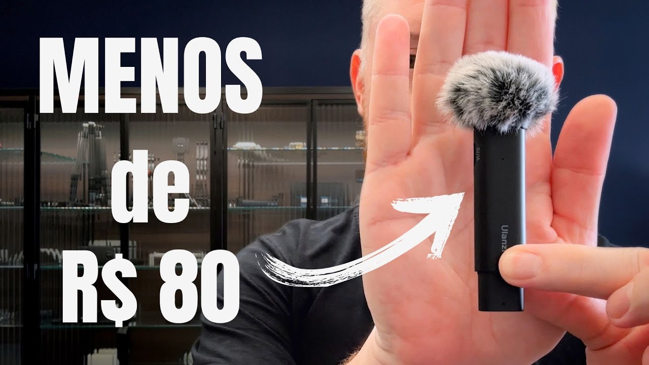Microfone barato sem fio para celular - Review Ulanzi WM-10