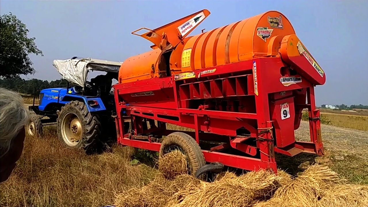 Threshing Machine Performance🌾🌾 || 42 HP Tractor || Tractor video