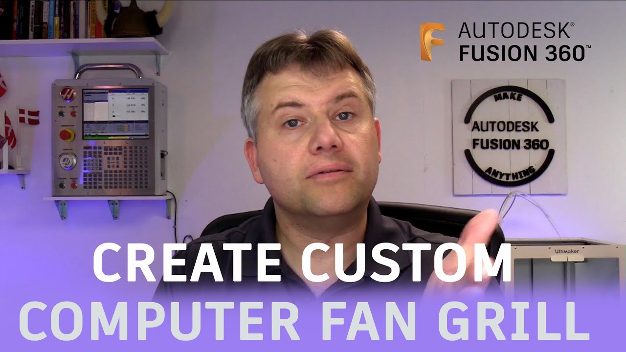 Fusion 360 &mdash; Создание пользовательской решетки для компьютерного вентилятора &mdash; Спросите у LarsLive