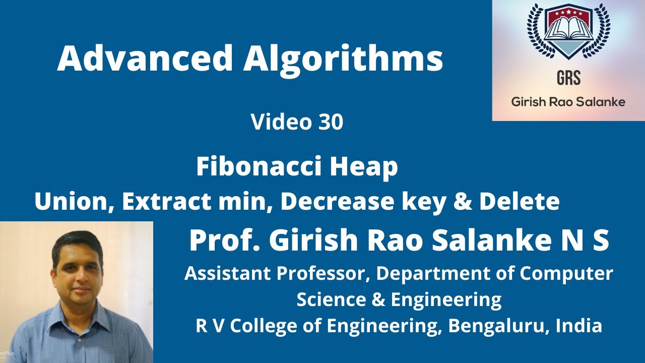30  Fibonacci Heap 2   Operations