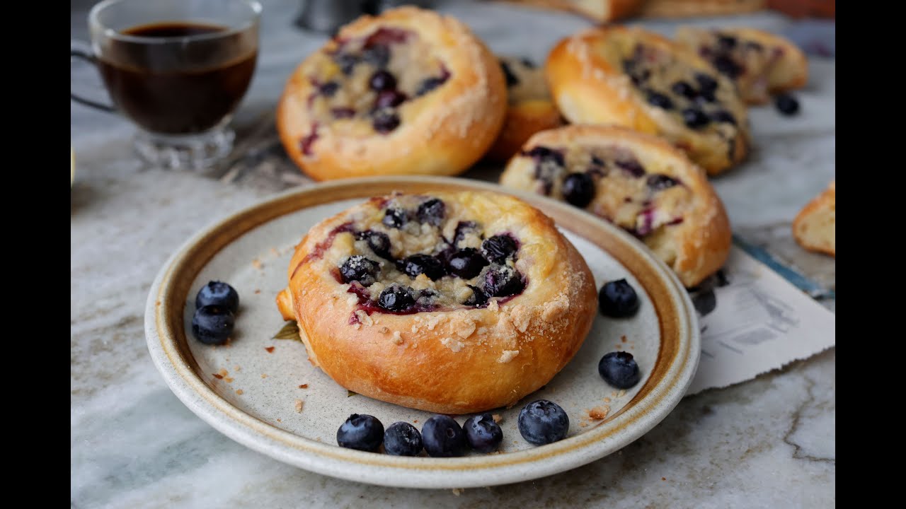 blueberry Brioche Danish #pastry