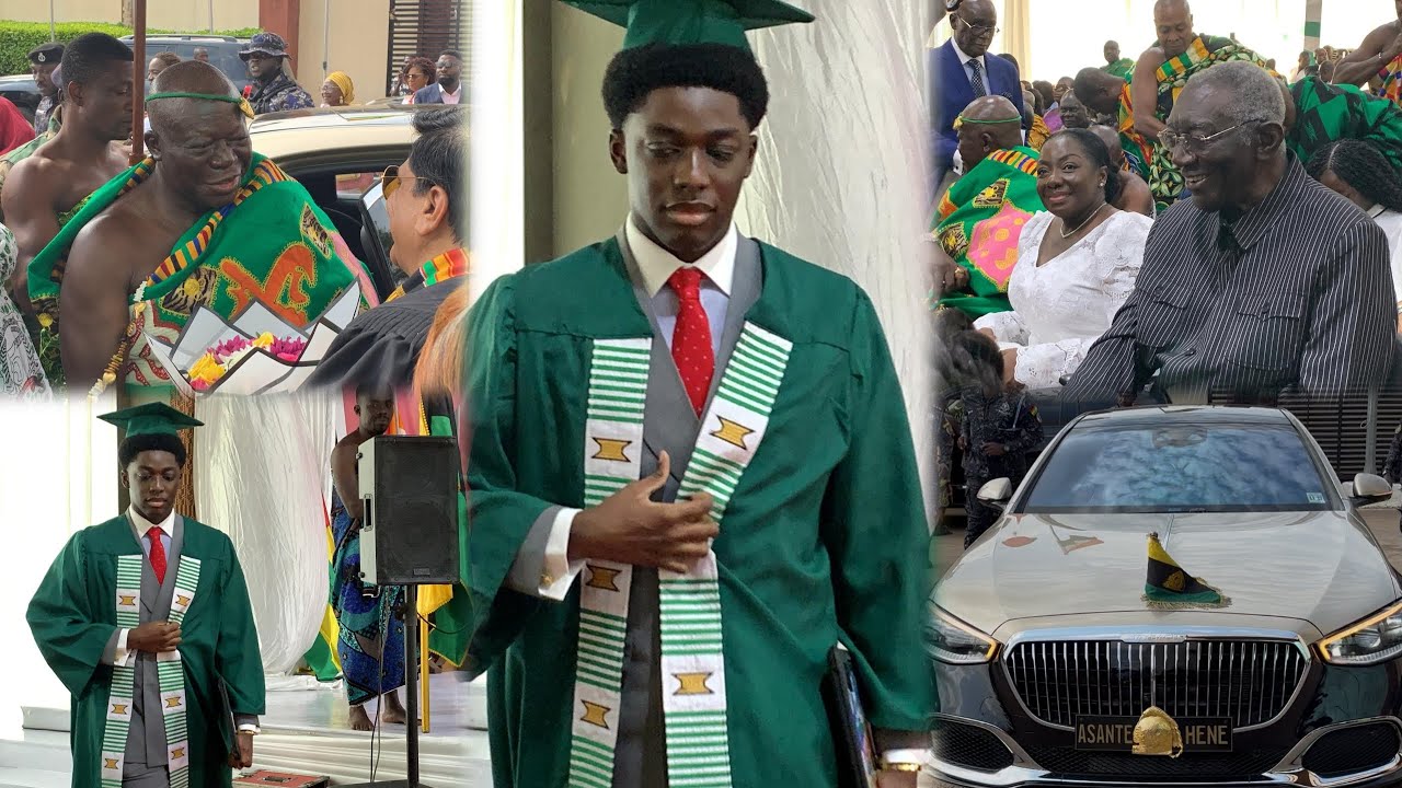 Otumfuo & Wife Lady Julia,Kuffour Storms Accra For Their Son Nana Kyeretwie Osei tutu  Graduation