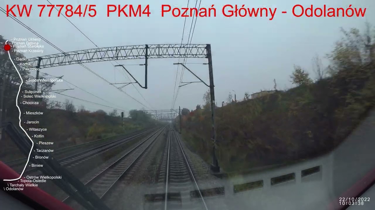 Poznań - Odolanów - cała trasa