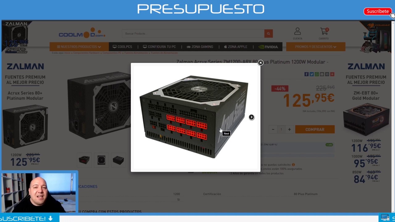 Presupuesto PCGAMING 4K60FPS con i9 9900KF