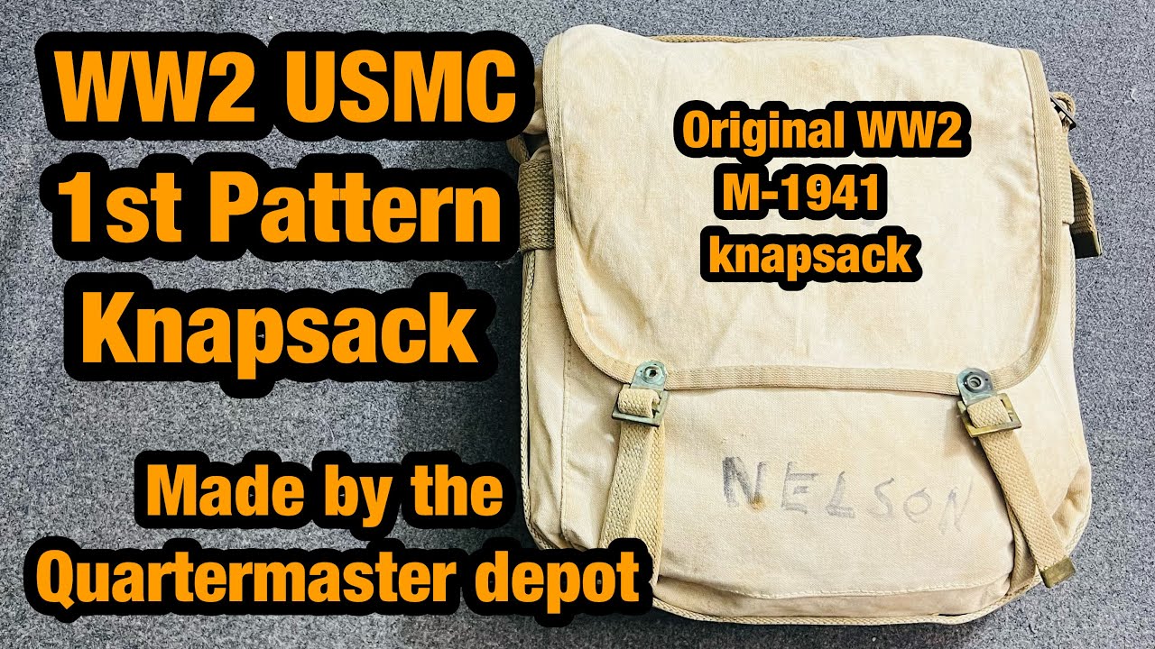 USMC M-1941 1st Pattern Knapsack Early WW2