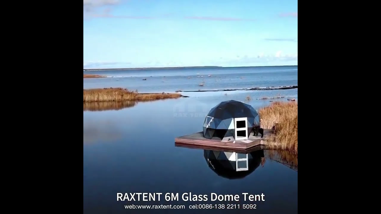 How about this floating glass dome tent