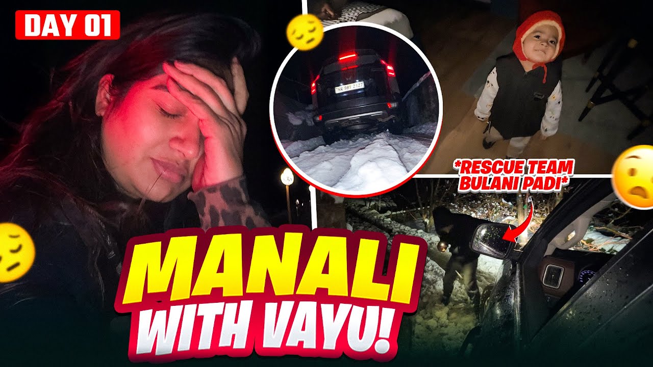 Manali aa gaye snowfall ke liye 🤌🏻😍😭 || bas 1 galti ho gayi 🤦🏻‍♀️ || Hellops8 