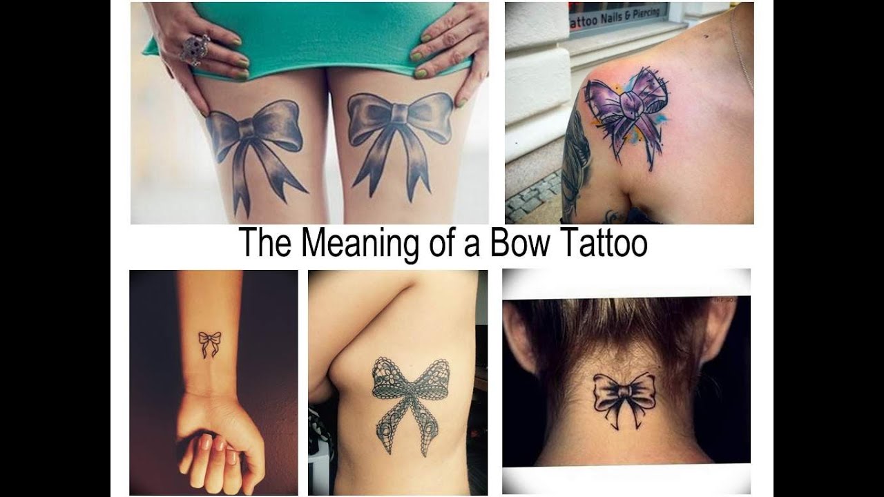 The Meaning of a Bow Tattoo - Facts about drawing and photo examples for the site tattoovalue.net