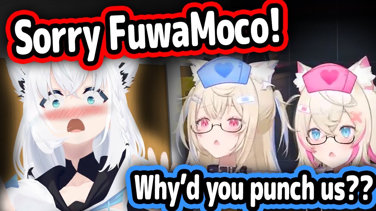 Fubuki Accidentally Punches FuwaMoco and Causes Misunderstanding After Hustling Pekora【Hololive】
