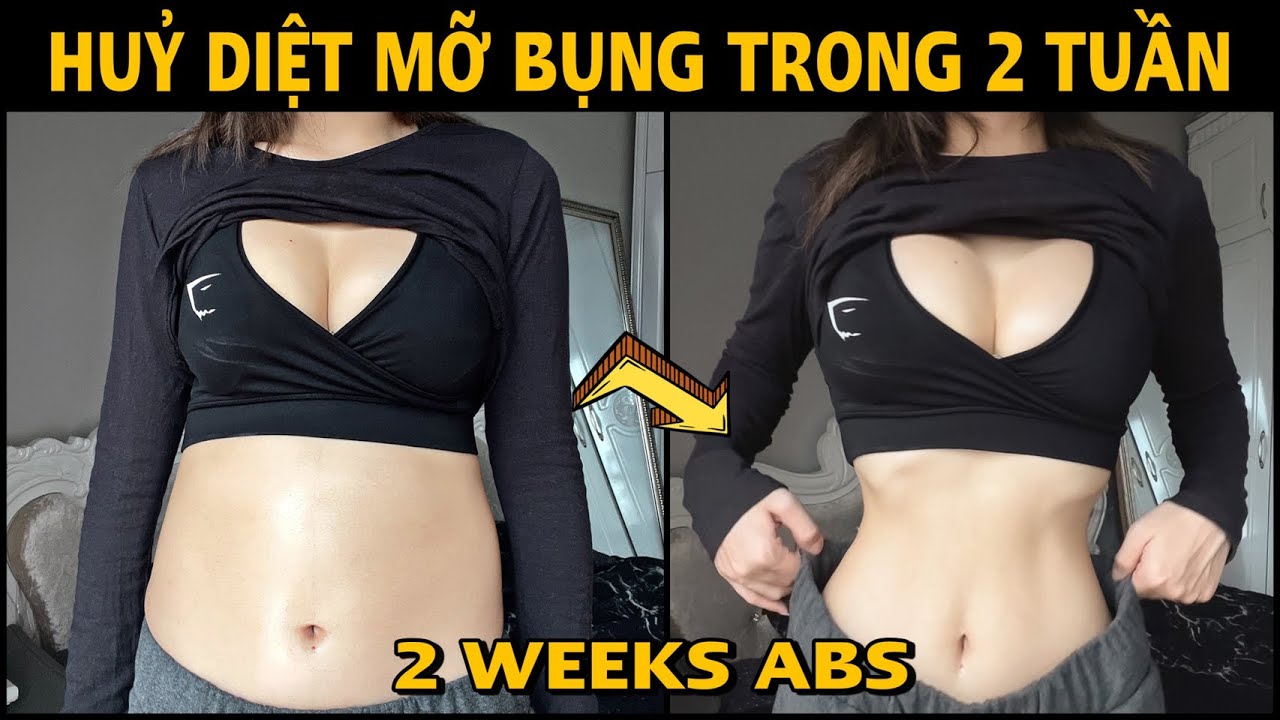 BÀI TẬP CƠ BỤNG HUỶ DIỆT MỠ TRONG 2 TUẦN | Get ABS in 2 Weeks | Lê Bống Channel