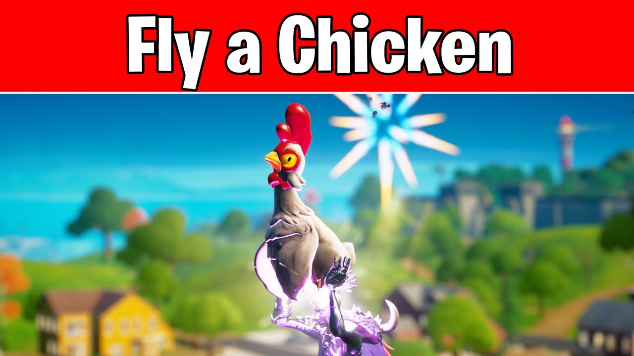 Fly 20 meters with a chicken (Fortnite Challenges Week 3 Season 6: Where are Chickens in Fortnite)