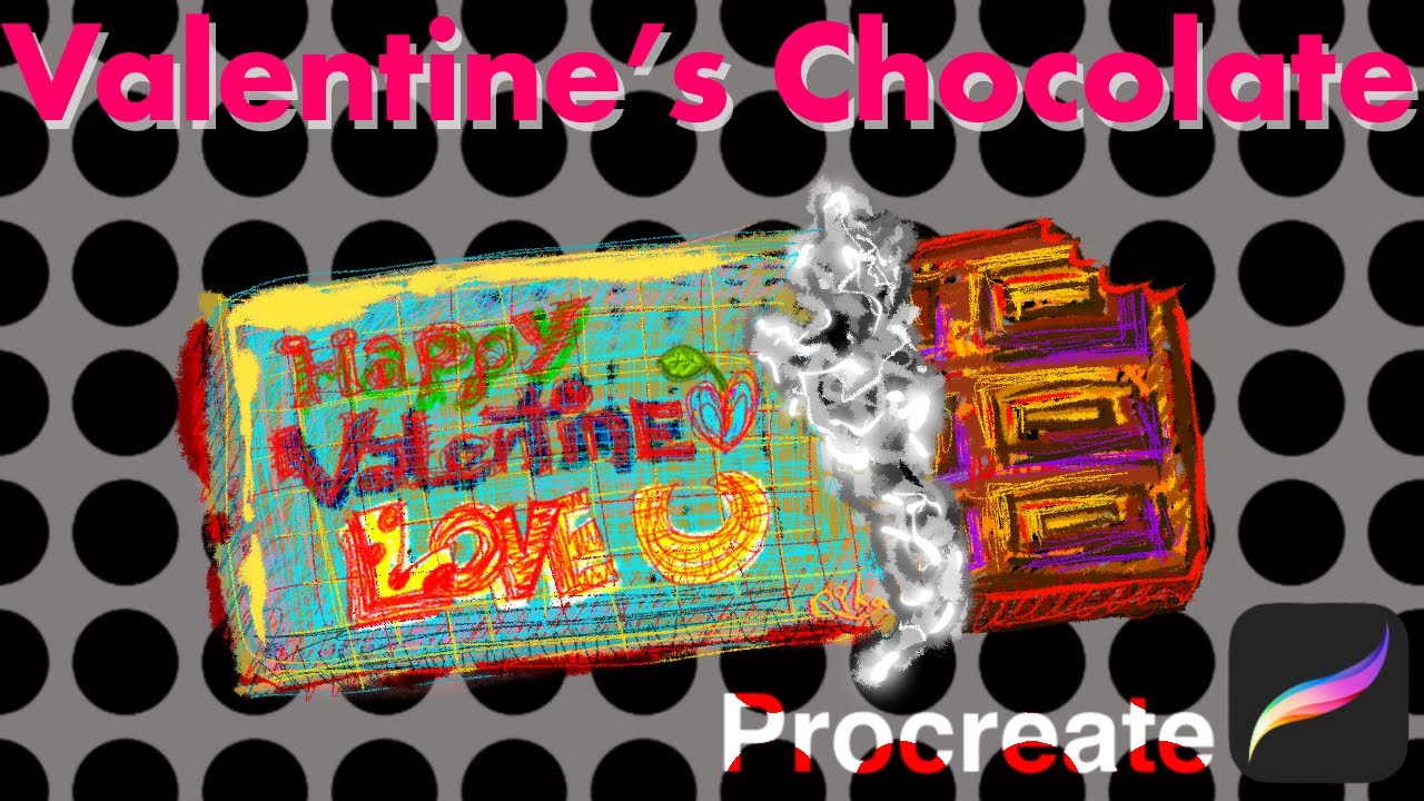【Procreate】バレンタインチョコレート🍫 アルミホイルを“らしく”描く！[プロクリエイト 基本的 使い方 描き方 初心者イラスト iPad Valentine's day chocolate
