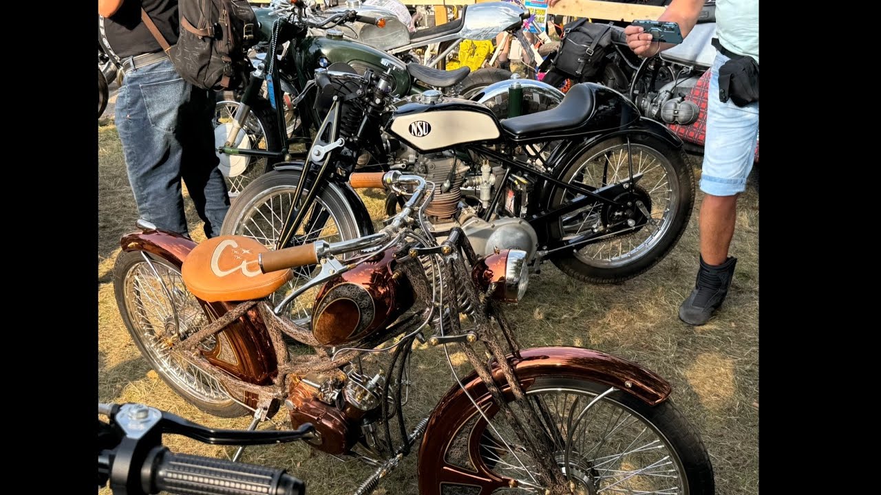 Glemseck 101 2024 abseits der Rennstrecke wo die normalen Biker das Fest genießen.