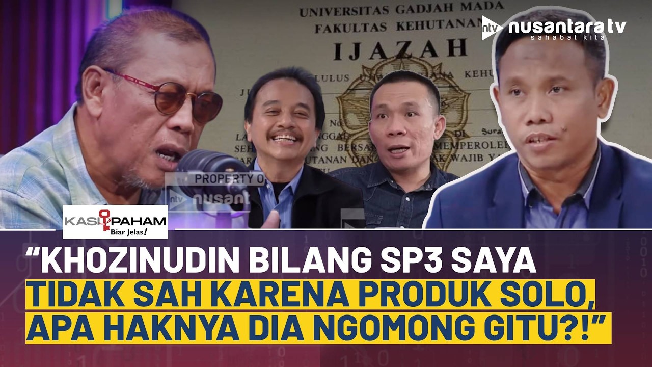 Panas! Eggi Sudjana Lapor Roy Suryo Cs ke Polda: Khozinudin Bilang SP3 Saya Nggak Sah | KASI PAHAM
