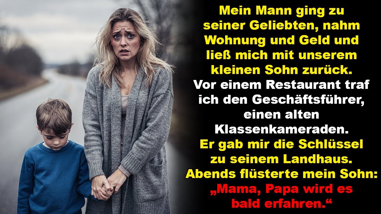 Als sein Vater uns verließ, sagte mein Sohn ruhig „Mama, bleib ruhig. Papa wird bald alles erfahren“