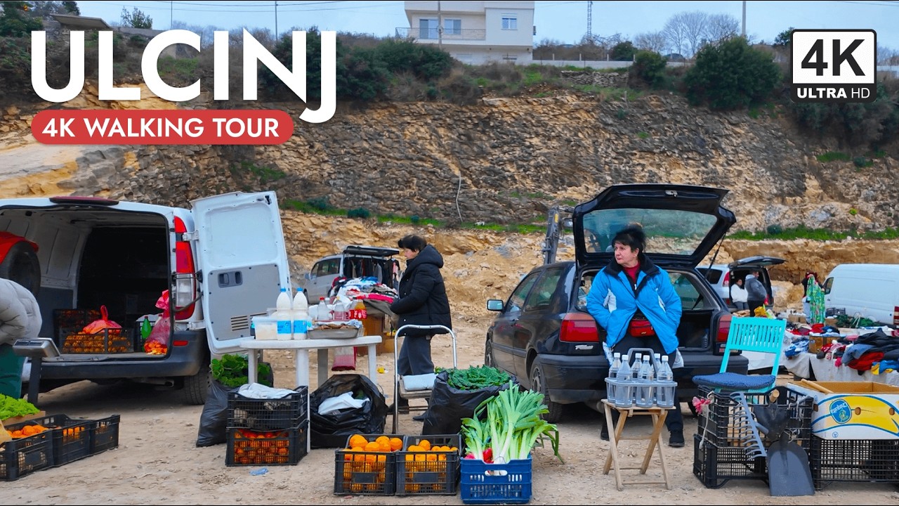 Winter Street Market in Ulcinj | December, Vendors and Everyday Life, Ulqini