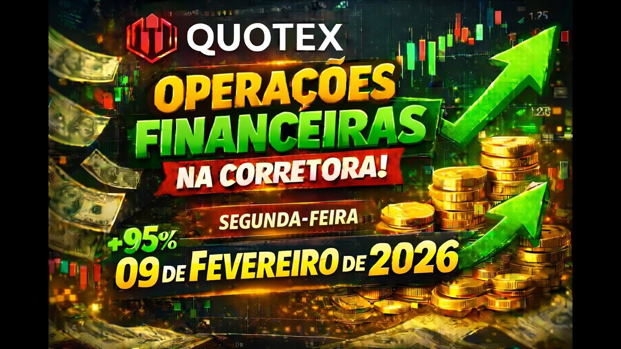 Live de Operações na Corretora QUOTEX Gravada de Segunda-feira 09 de Fevereiro de 2026