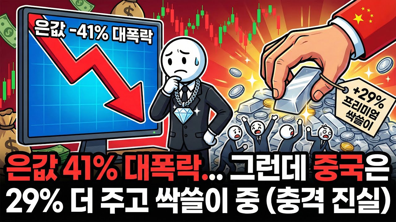 은값 41% 대폭락... 그런데 중국은 29% 더 주고 싹쓸이 중? (충격 진실)