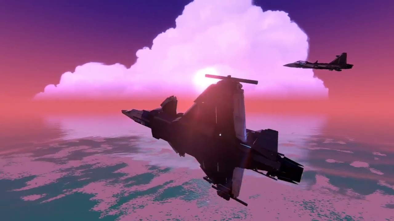 Attempting to formation fly with my friend