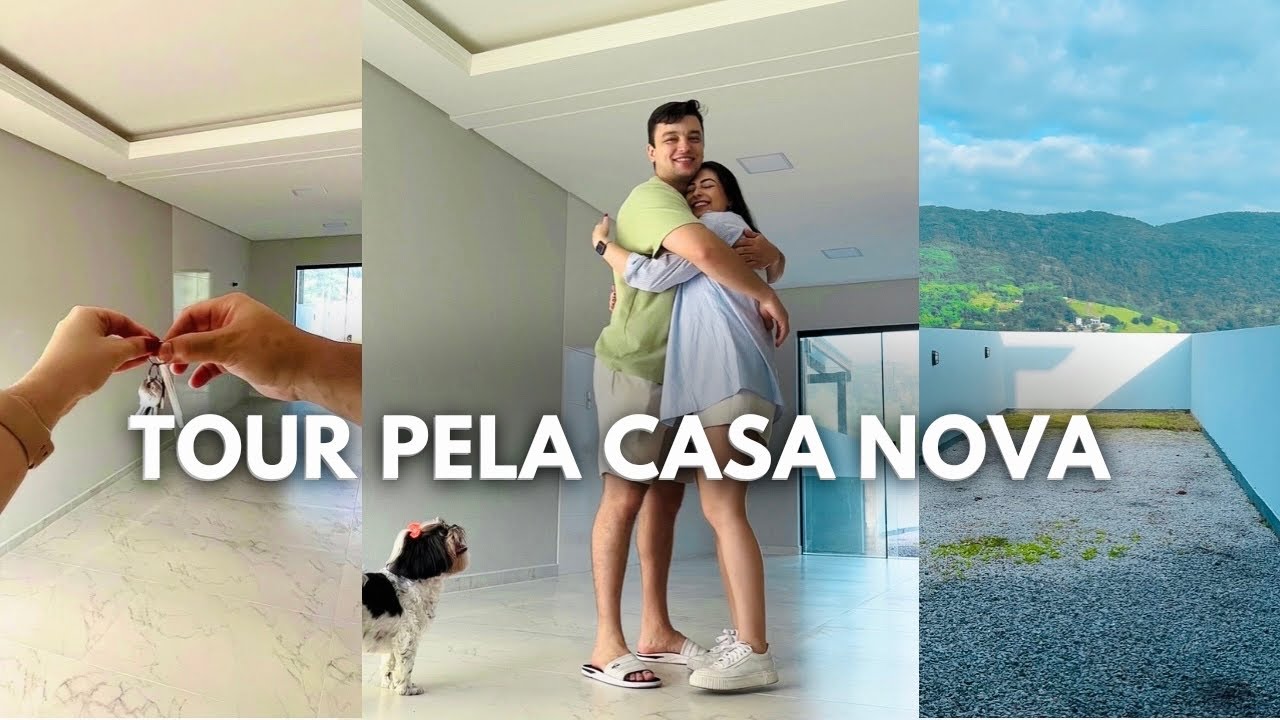 TOUR PELA CASA NOVA: REALIZEI MEU SONHO! SOBRADO DE 80m² VAZIO