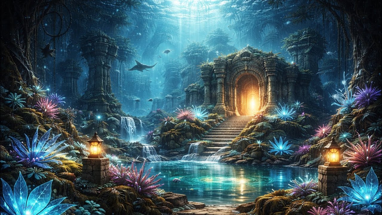 Submerged Ancient Sanctuary – Deep Sea Mystical Focus Ambient (1 Hour)