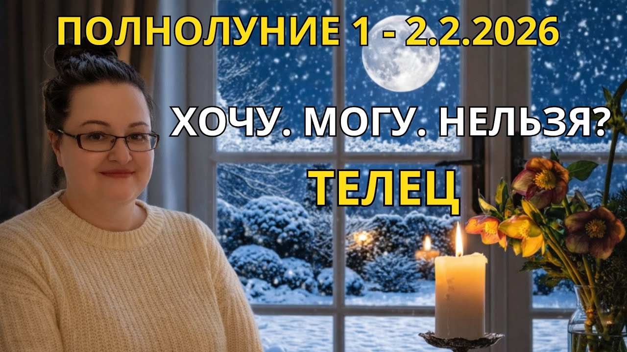 Телец Полнолуние 2.2.2026 Где твое место силы? Пора пустить корни или сжечь мосты.