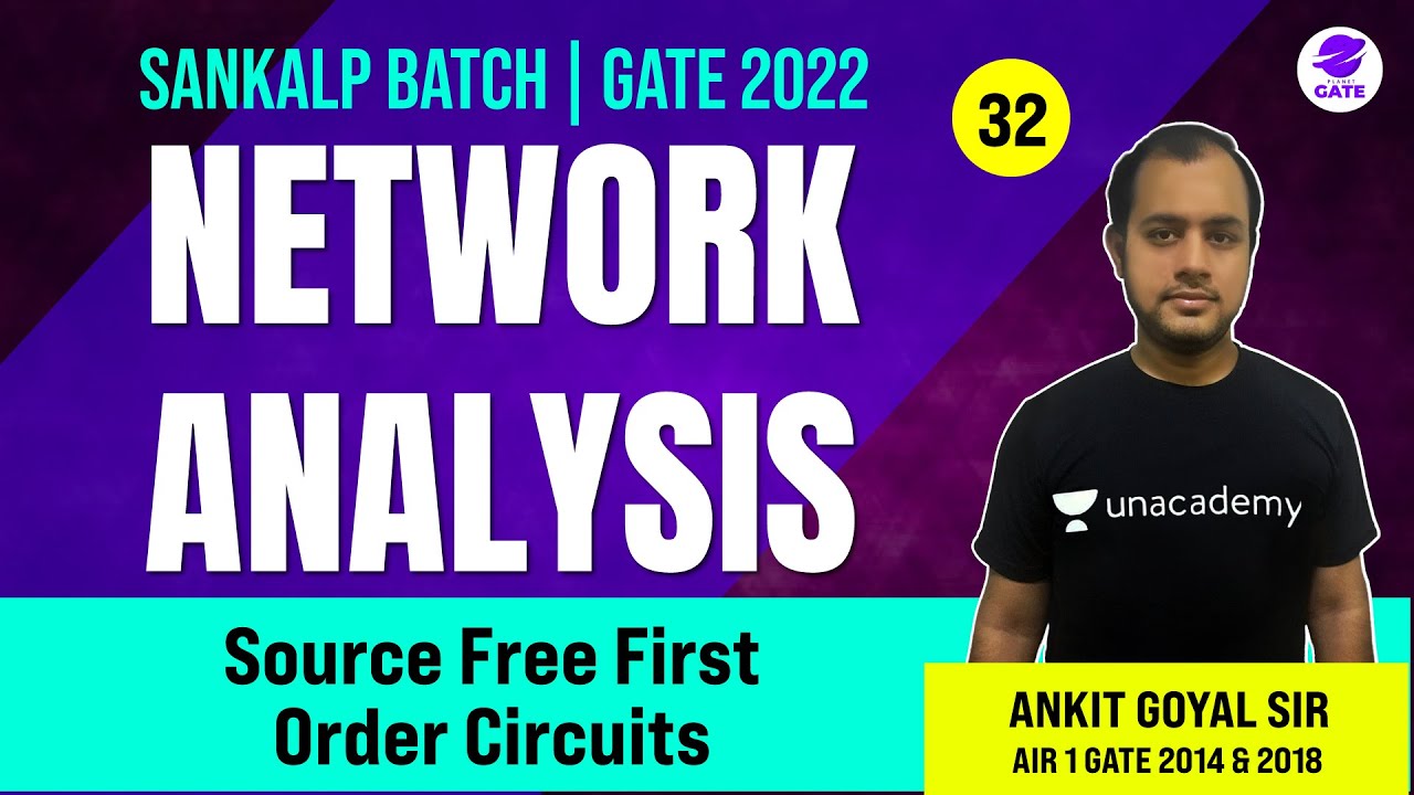 Source Free First Order Circuits | L 32 | Network Analysis | Sankalp GATE 2022 #AnkitGoyal