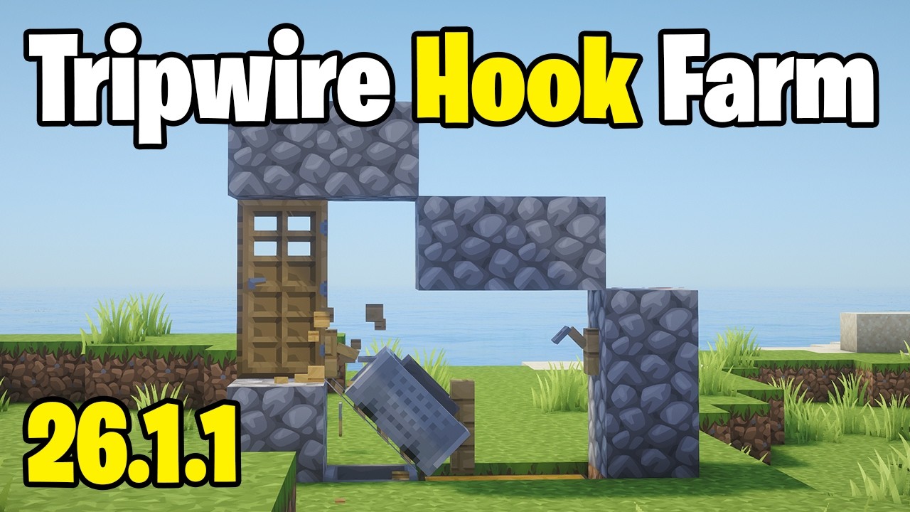 Minecraft Tripwire Hook Farm 1.14 - 26.1.1 - Infinite Emerald