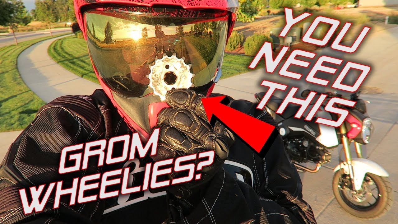 Модернизация звездочки Honda Grom для EASY Wheelies