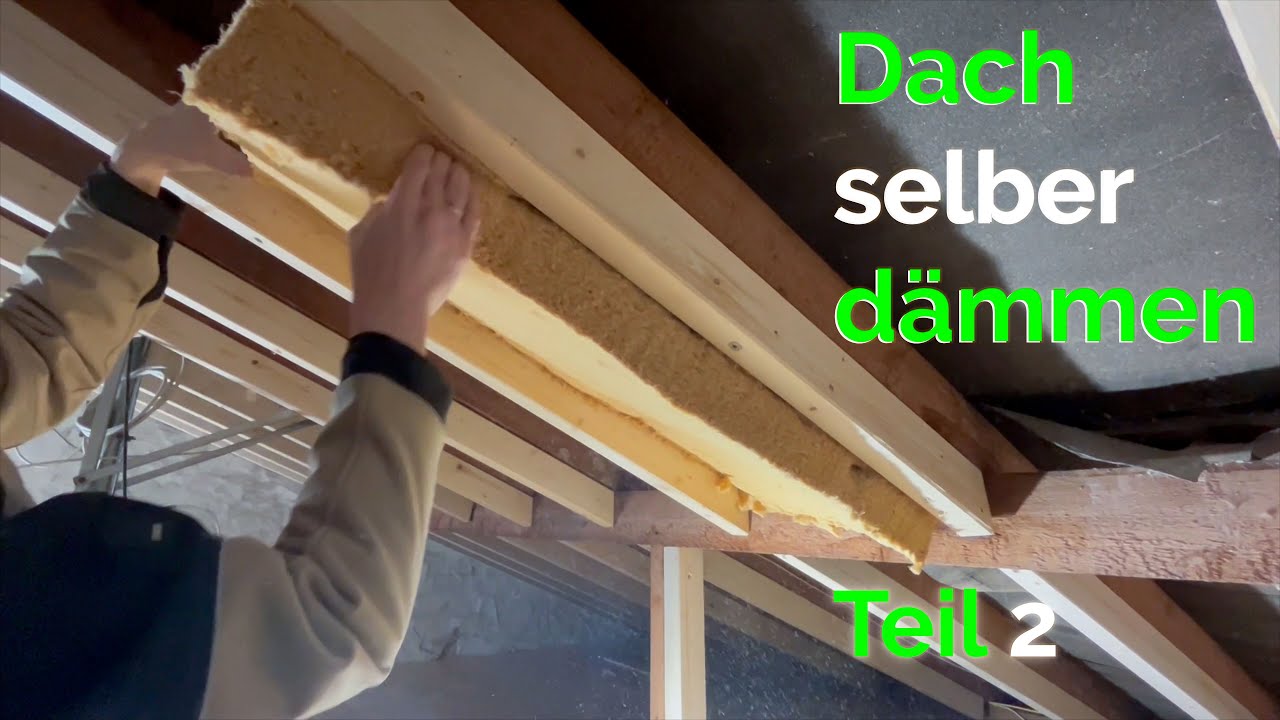 Dach selber dämmen Teil 2 - Zwischensparrendämmung // Kann man das wirklich selber machen? // DIY