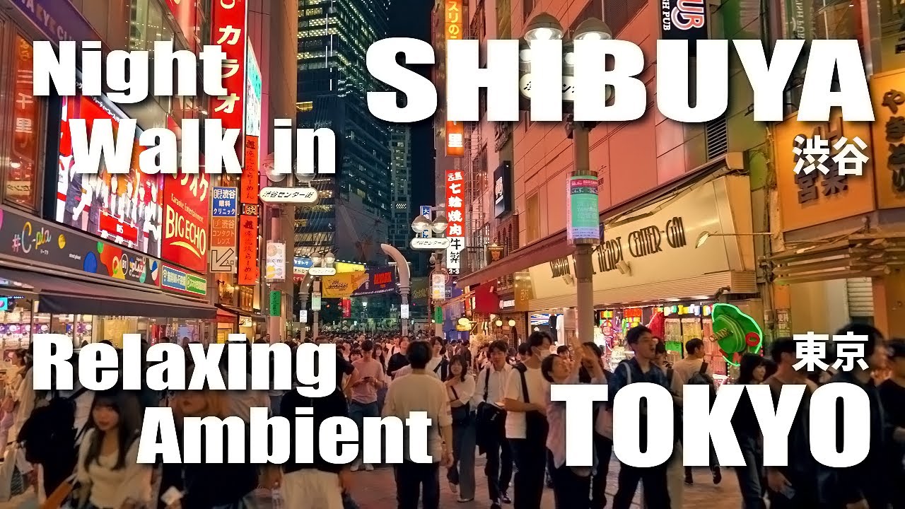 渋谷 / Night walk in Shibuya, Tokyo, Relaxing Ambient (October 4, 2024)