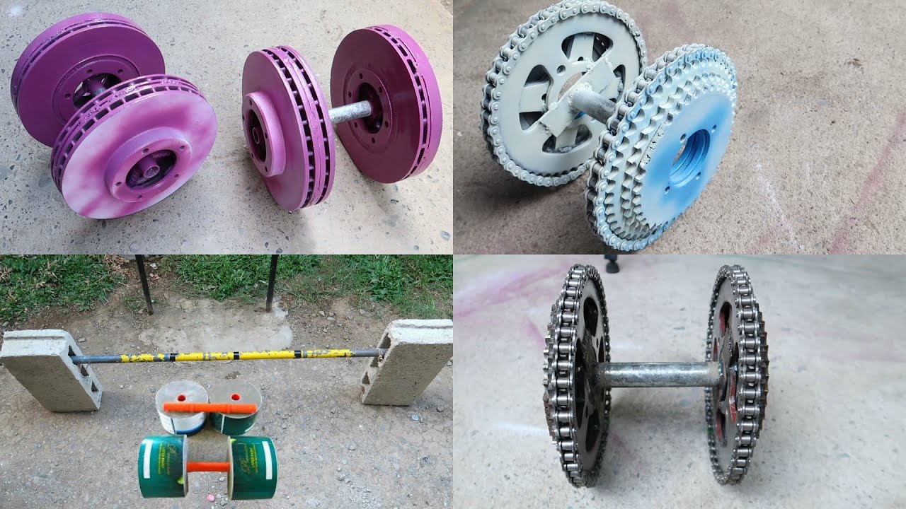 How To Make Homemade Dumbbell - DIY Weights
