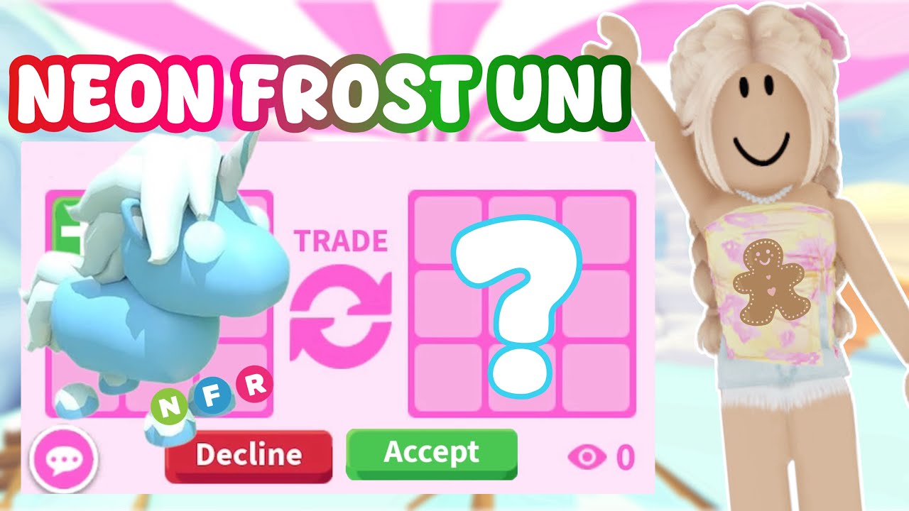 Trade my NEON FROST UNICORN for this MEGA in Adopt Me!?
