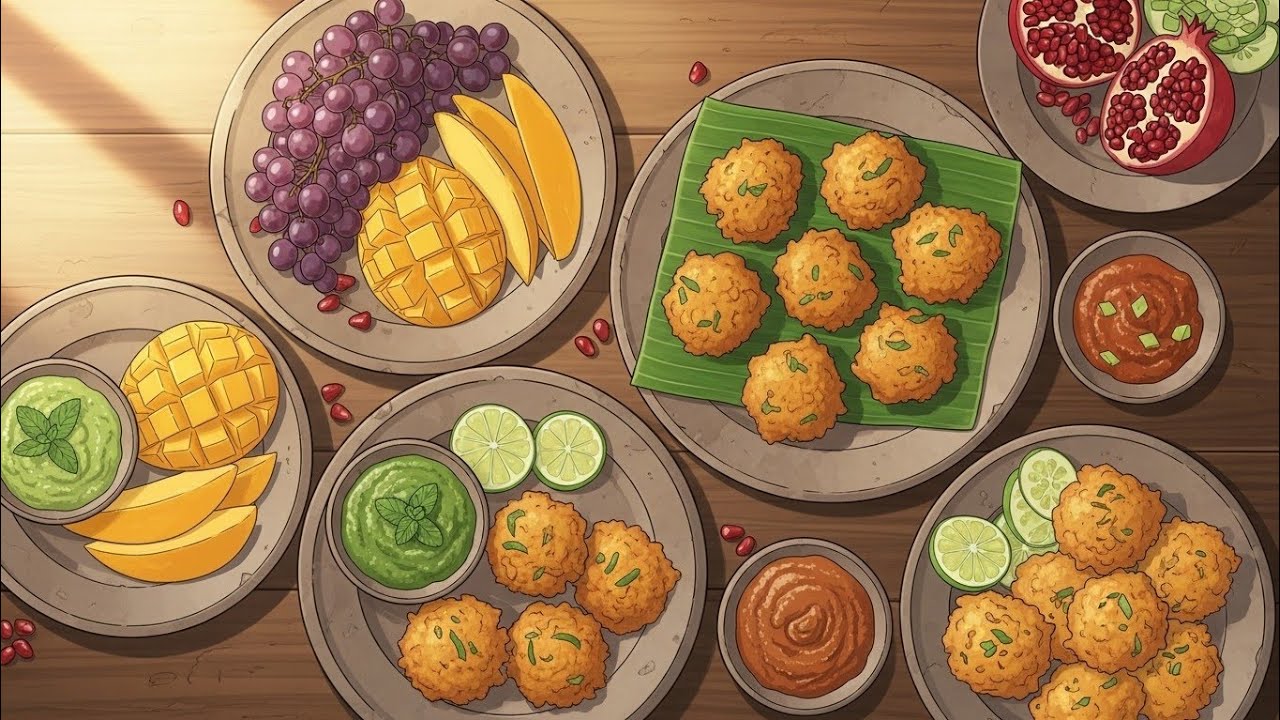 “Peaceful Iftari Routine 🌙 | Ghibli Style Ramadan Evening in India | Cozy ASMR Animation”