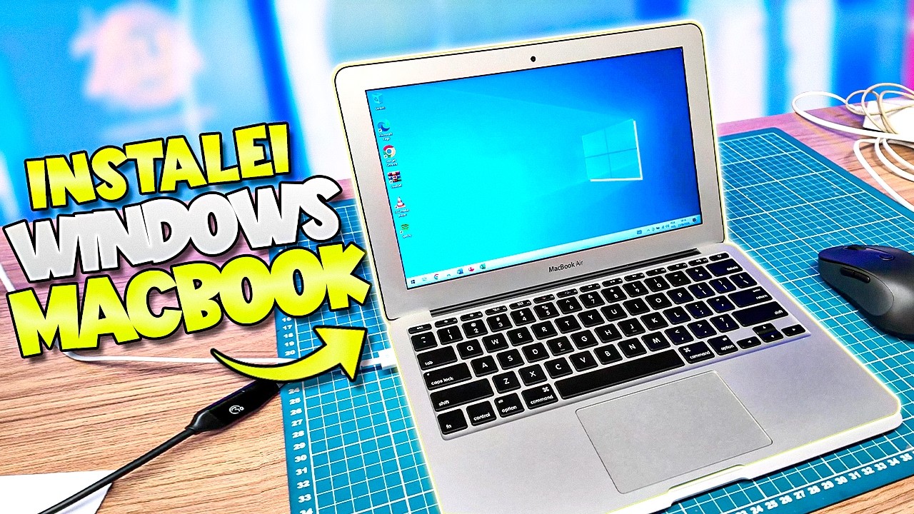 ADEUS macOS! Instalei Windows no MACBOOK AIR e ficou BEM MELHOR! (Veja como fazer)